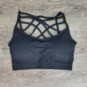 Hazel Blues® |  SEAMLESS TRIPLE CRISS-CROSS BUILT-IN BRA BRALETTE