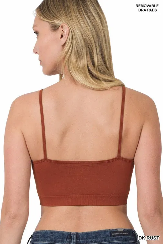 Hazel Blues® |  SEAMLESS TRIPLE CRISS-CROSS BUILT-IN BRA BRALETTE