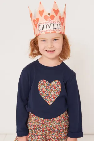 Heart T-Shirt in choice of Liberty Print
