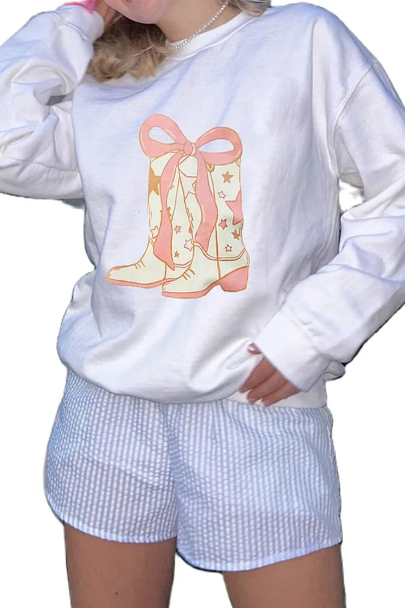 HTT1064 Boot Scootin' Sweatshirt Top