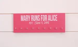 I Run 4 Medal Holder with date - Medium