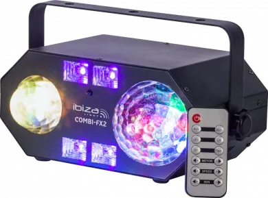 IBIZA LIGHT 4IN1 VALO ASTRO, WATERWAVE, UV JA STROBO OMINAISUUKSILLA