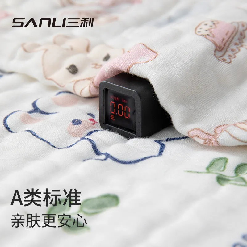 INSTOCK-six-layer pure cotton face newborn baby square towel
