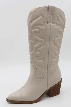 Ivory Women's Cowgirl Boots – Stylish, Comfortable, and True-to-Size Footwear