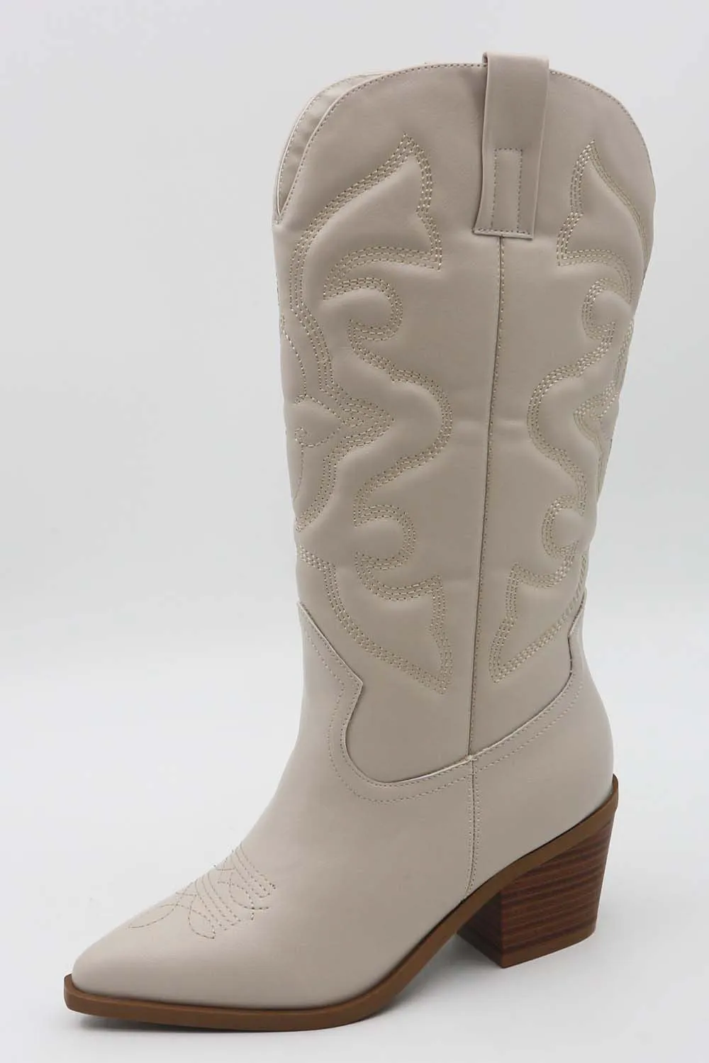 Ivory Women's Cowgirl Boots – Stylish, Comfortable, and True-to-Size Footwear