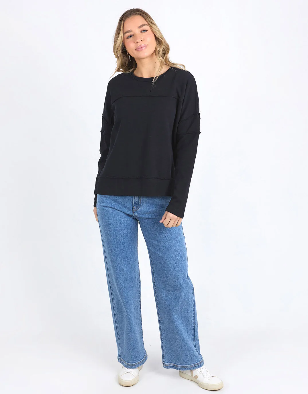 Jayne Throw On Fleece - Black