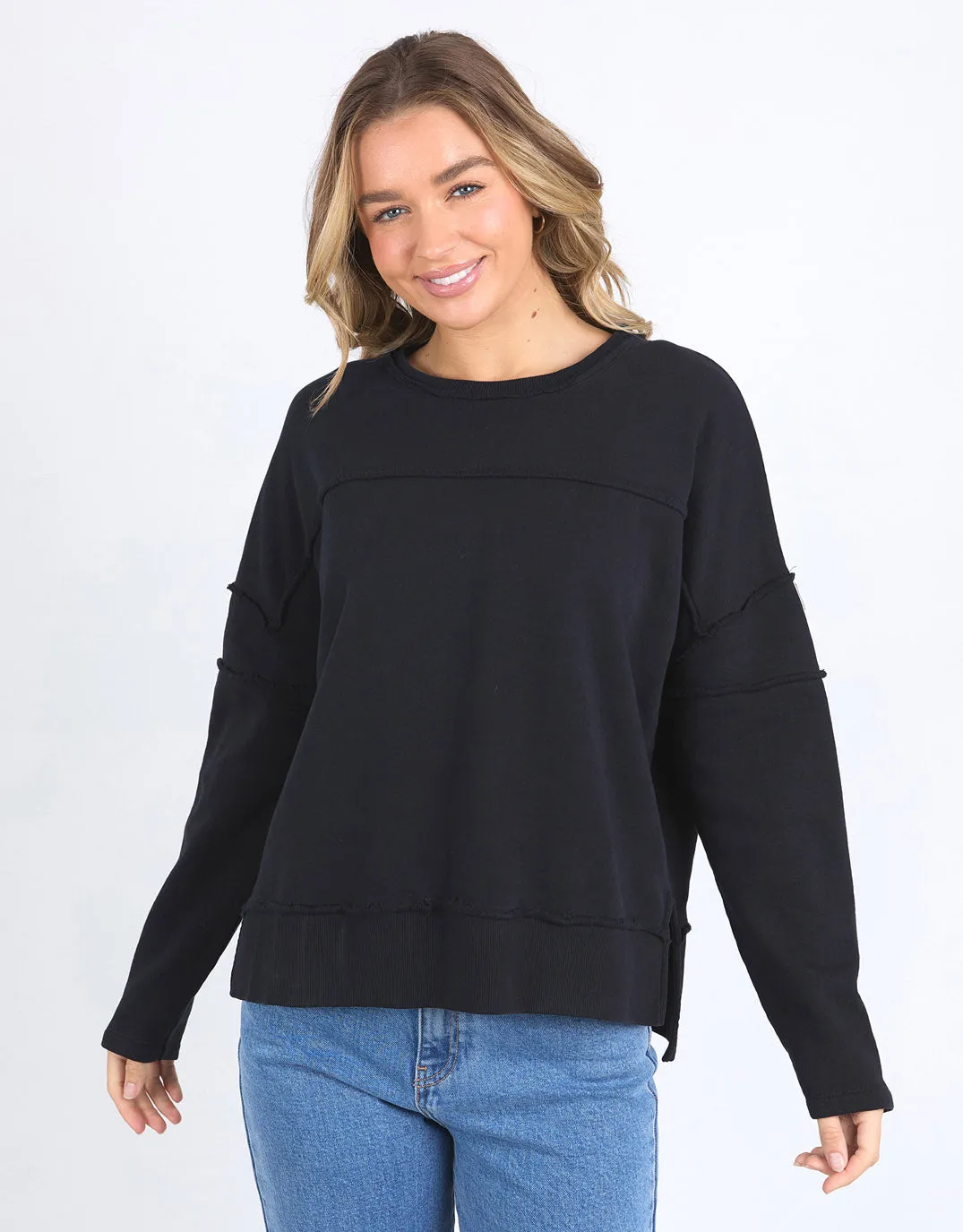 Jayne Throw On Fleece - Black