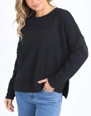 Jayne Throw On Fleece - Black
