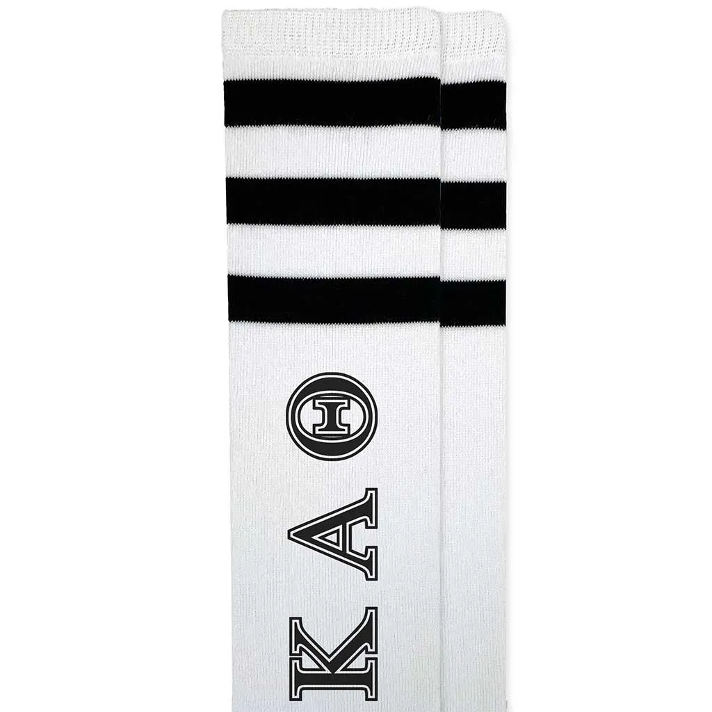 Kappa Alpha Theta Printed Striped Knee High Socks