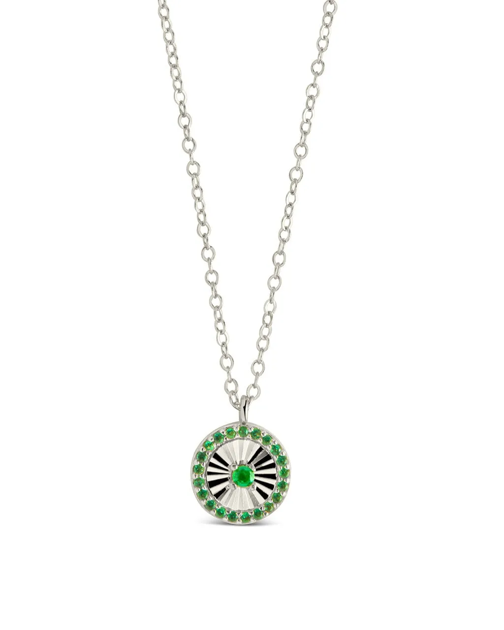 Katrina Emerald CZ Pendant Necklace