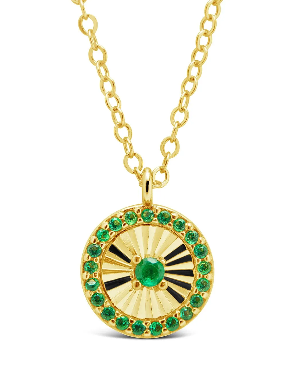 Katrina Emerald CZ Pendant Necklace