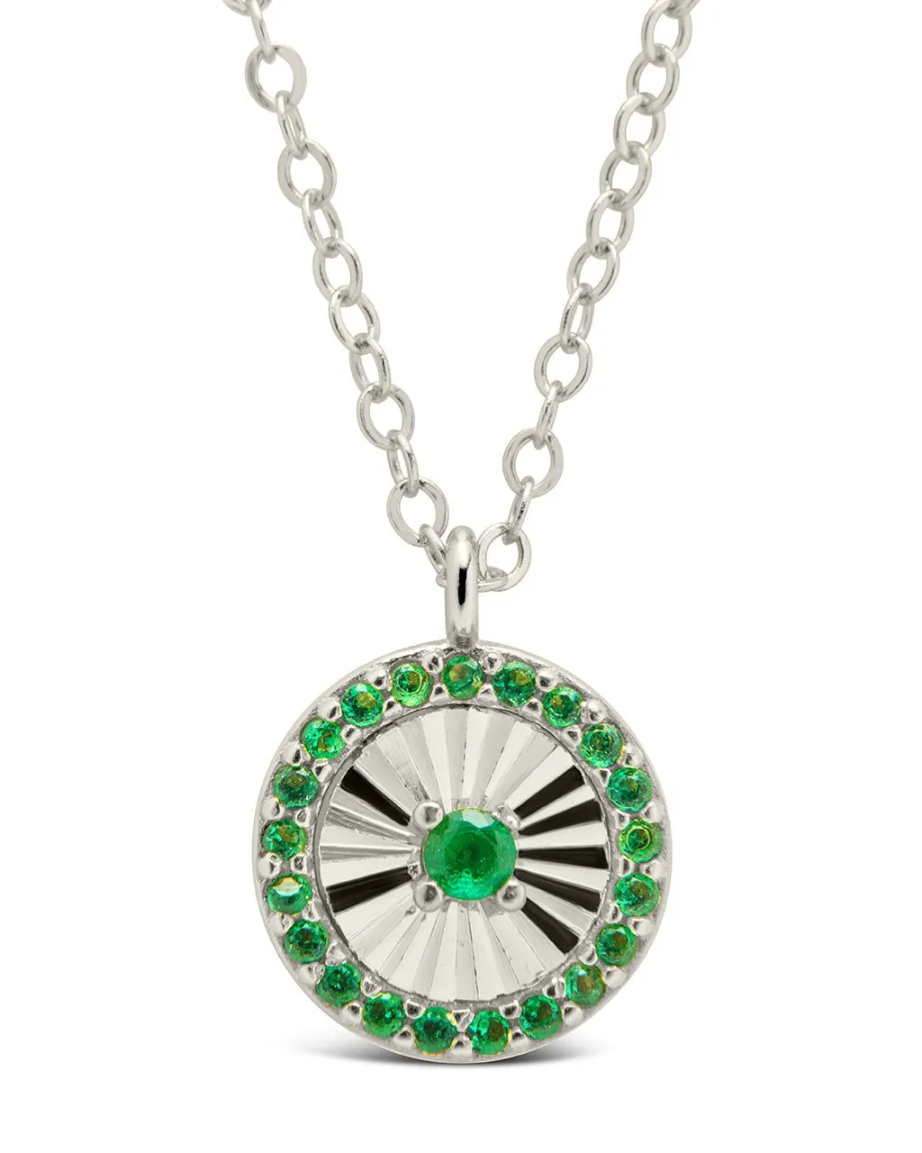 Katrina Emerald CZ Pendant Necklace