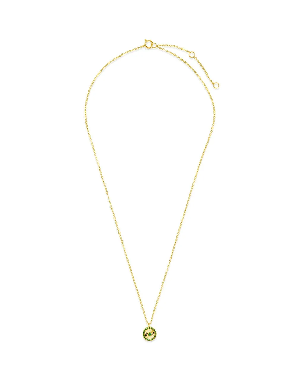 Katrina Emerald CZ Pendant Necklace