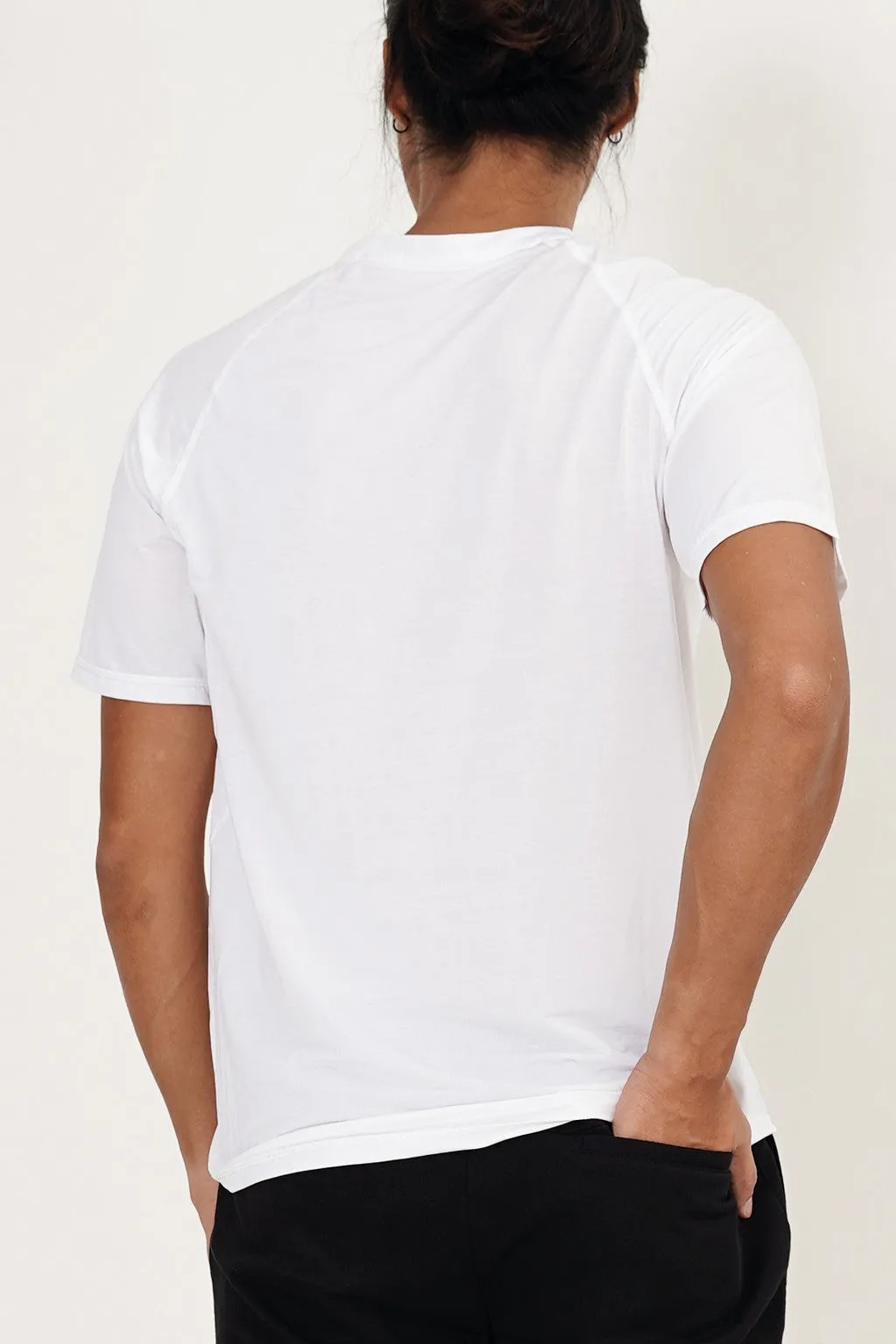 Keegan Short Sleeve Running Top (White)