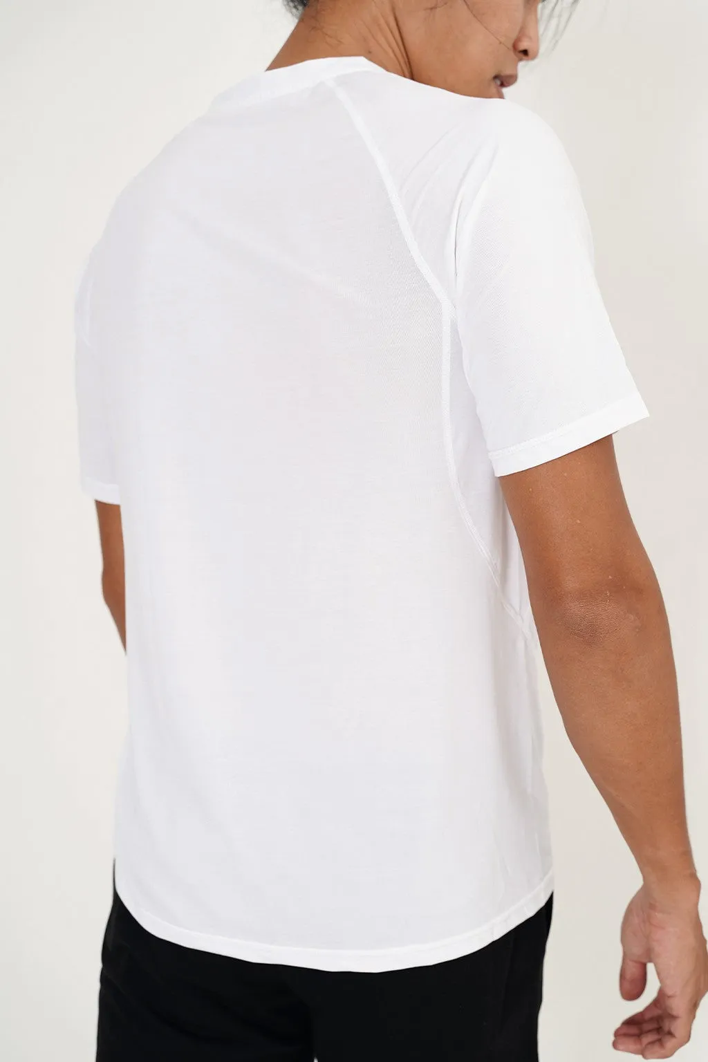 Keegan Short Sleeve Running Top (White)