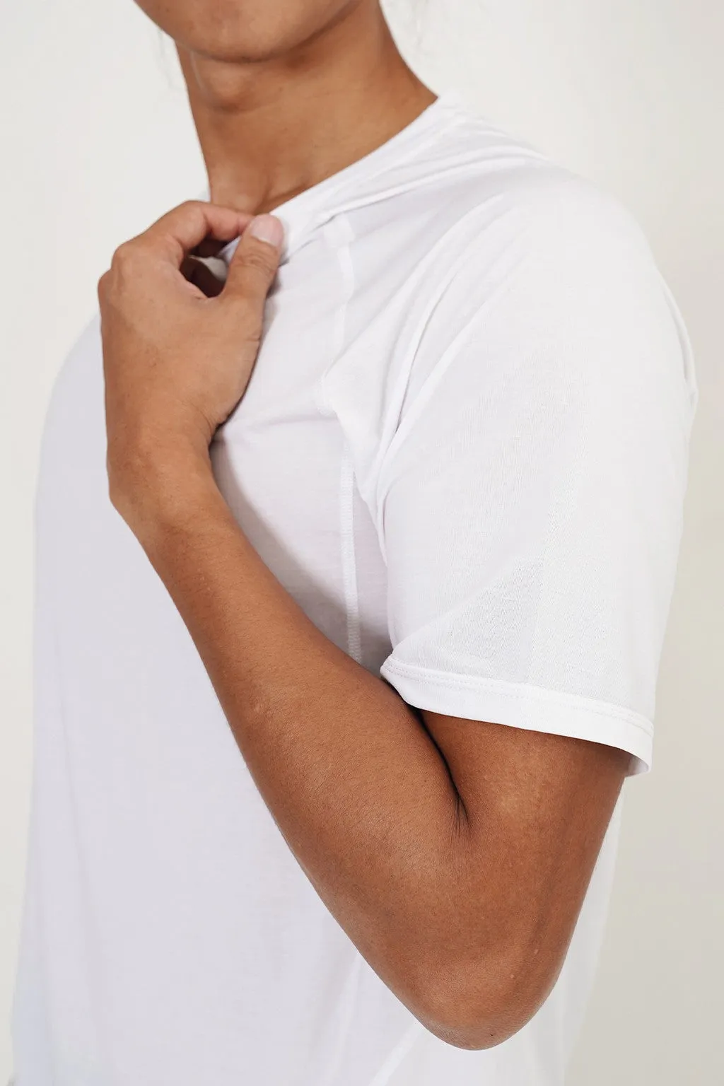 Keegan Short Sleeve Running Top (White)