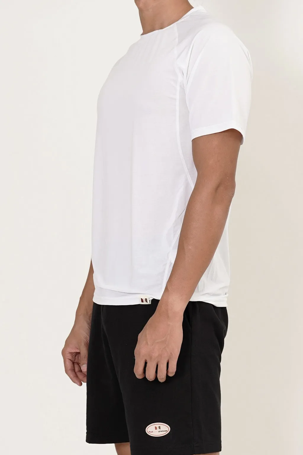 Keegan Short Sleeve Running Top (White)