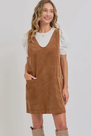 Kenzie Corduroy Overall Dress