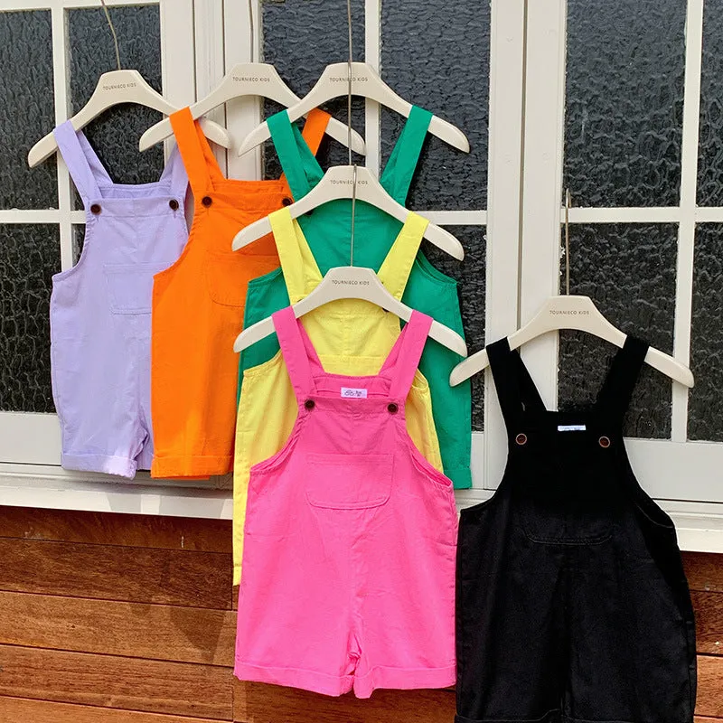 Kids Dungarees - Pink