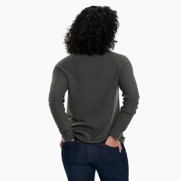 KUHL Solace Cowl Neck Merino Wool Blend Sweater