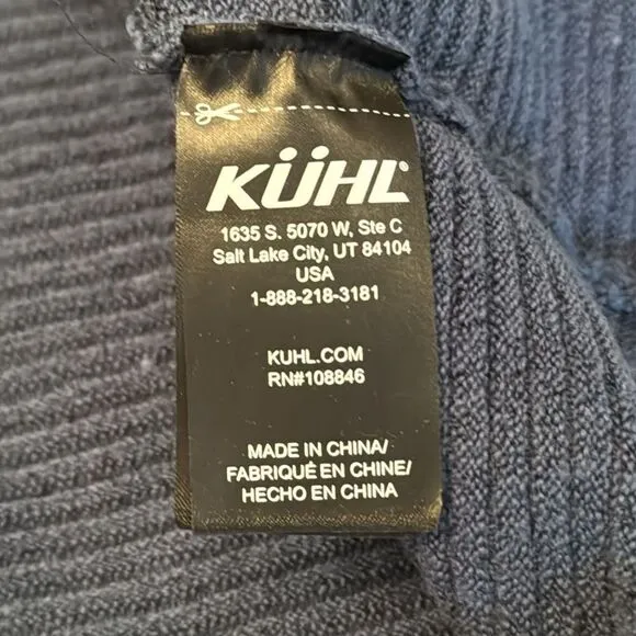 KUHL Solace Cowl Neck Merino Wool Blend Sweater