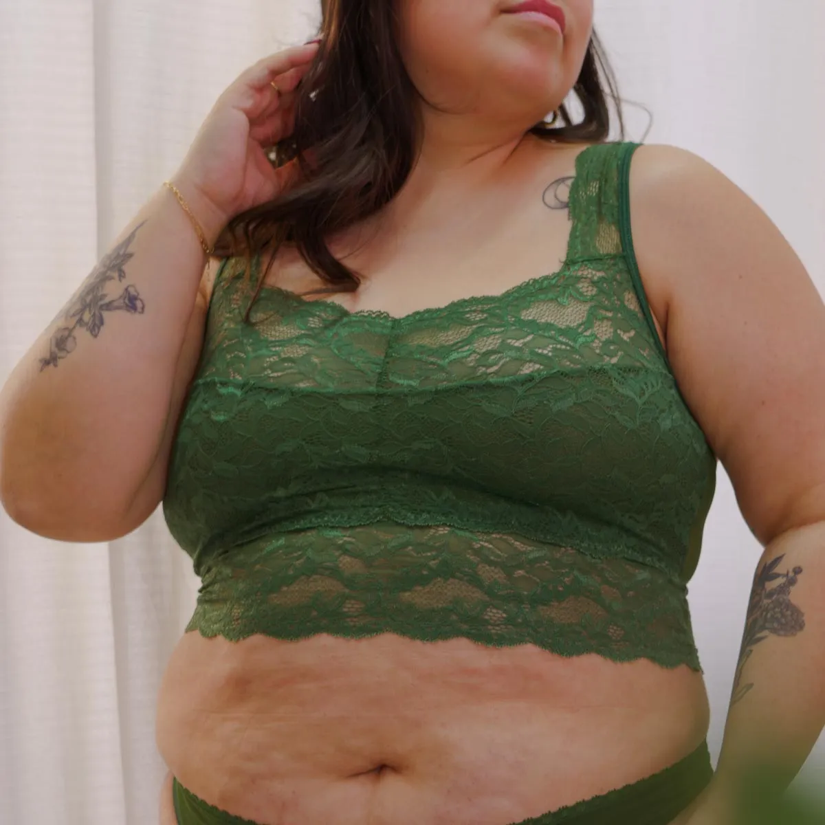 Lacey Everyday Crop Cami in Forest