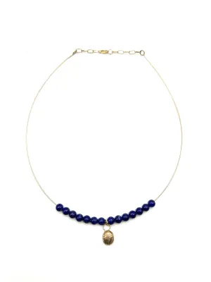 Lapis and Scarab Collar