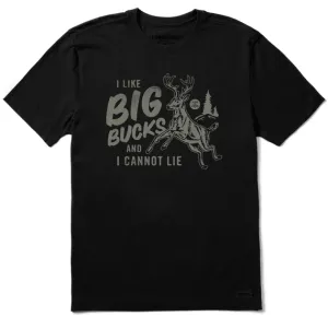 Life is Good Men's Crusher Tee I like Big Bucks