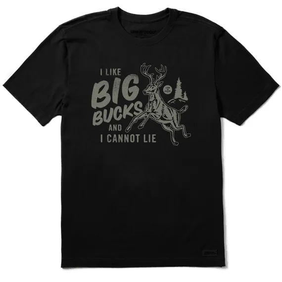 Life is Good Men's Crusher Tee I like Big Bucks