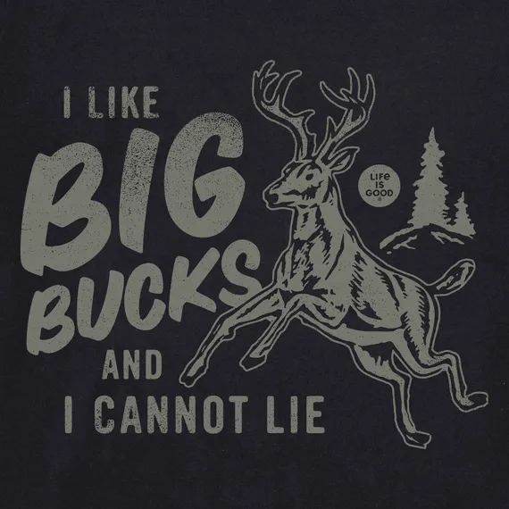 Life is Good Men's Crusher Tee I like Big Bucks