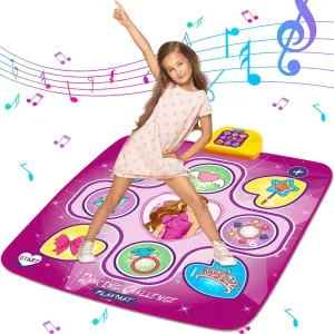 Light Up Musical Dance Mat For Kids 3-12 Years Old with 6 Game Modes