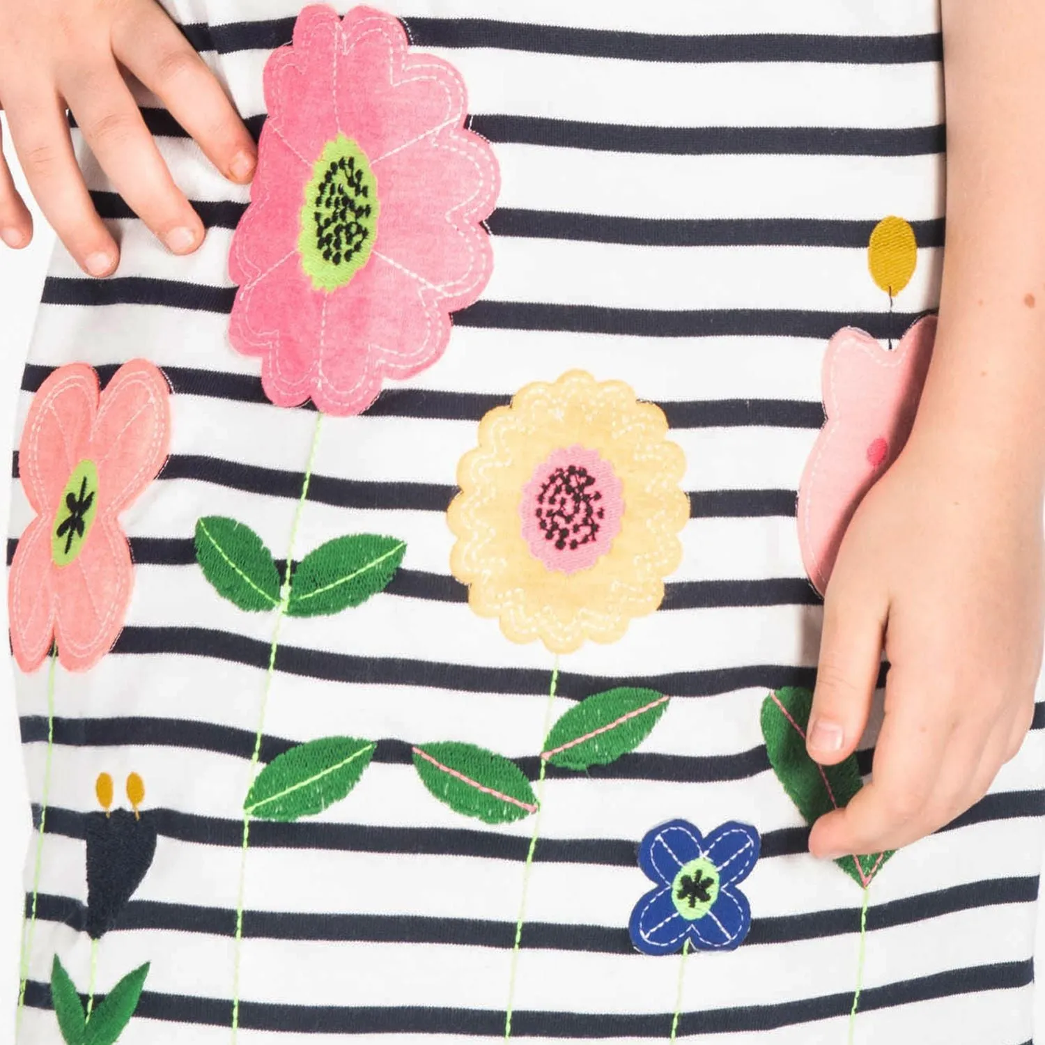 Little Flower Applique Dress