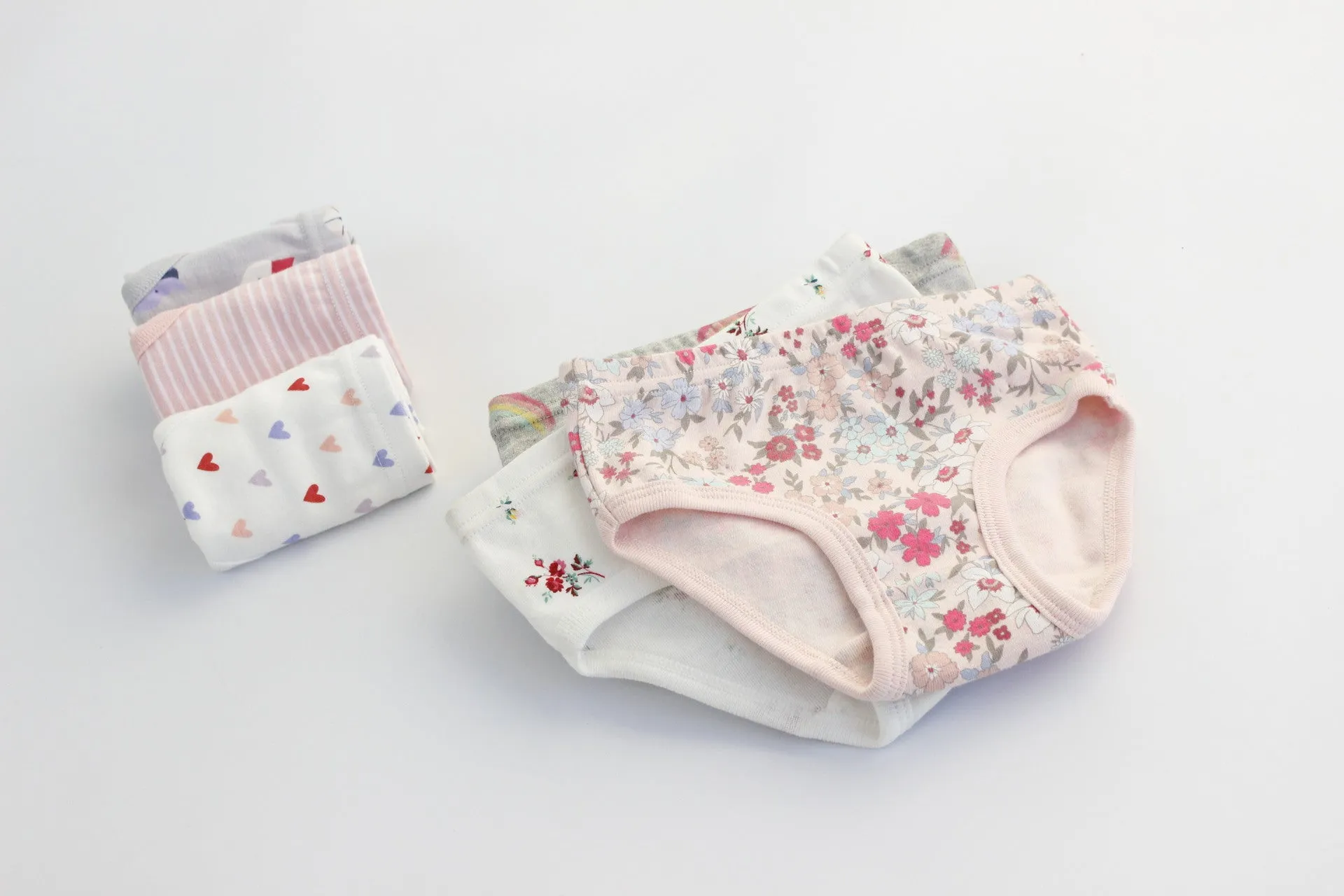 Little Girls Soft Cotton 5- Pack Underwear