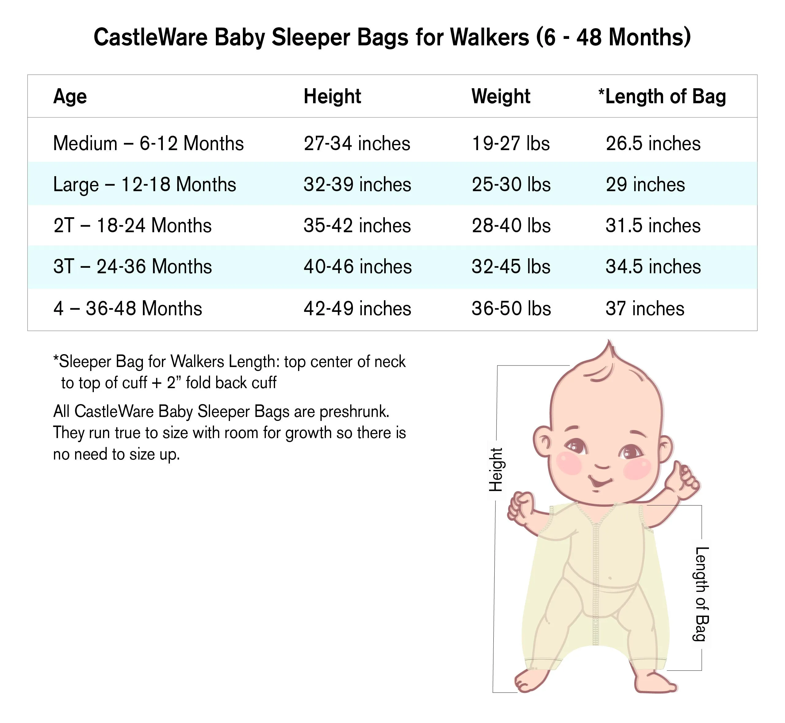 Long Sleeve Organic Cotton Fleece Sleeper Bag For Walkers TOG 2.0