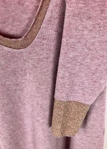 LOVE FROM ITALY Soft Jumper V Neck - Soft Pink