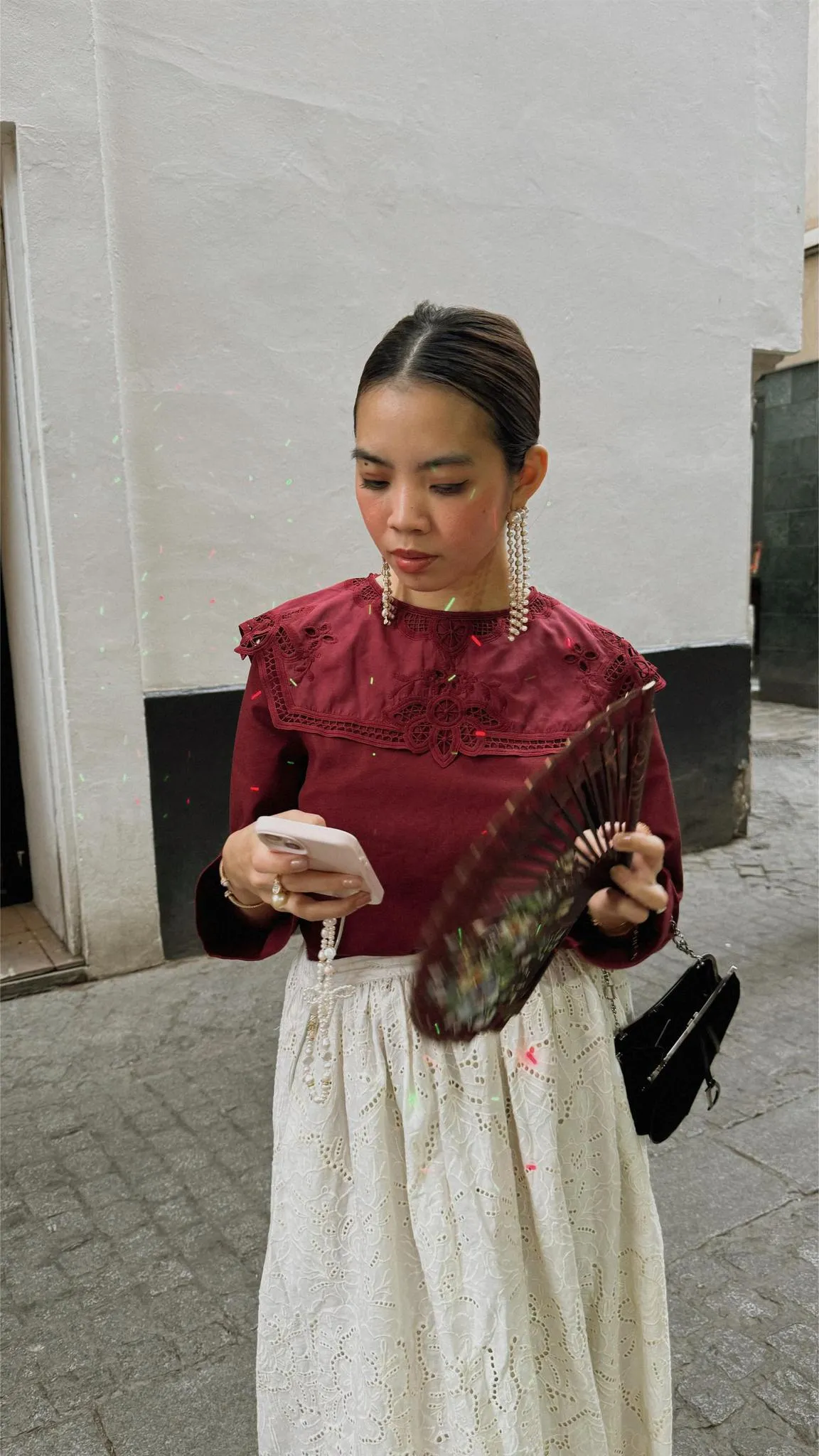 MARGOT KURUNG IN BURGUNDY