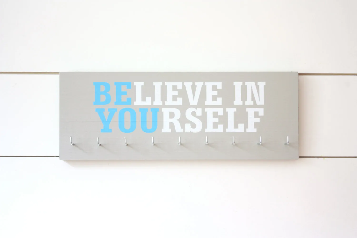 Medal Holder - Believe in Yourself - Medium - Motivational Quote - Inspirational