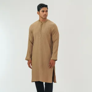 Mens Dark Taupe  Basic Panjabi