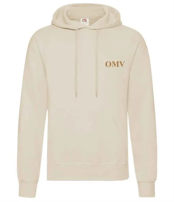 Mens personalised Initials Over Head Hoody