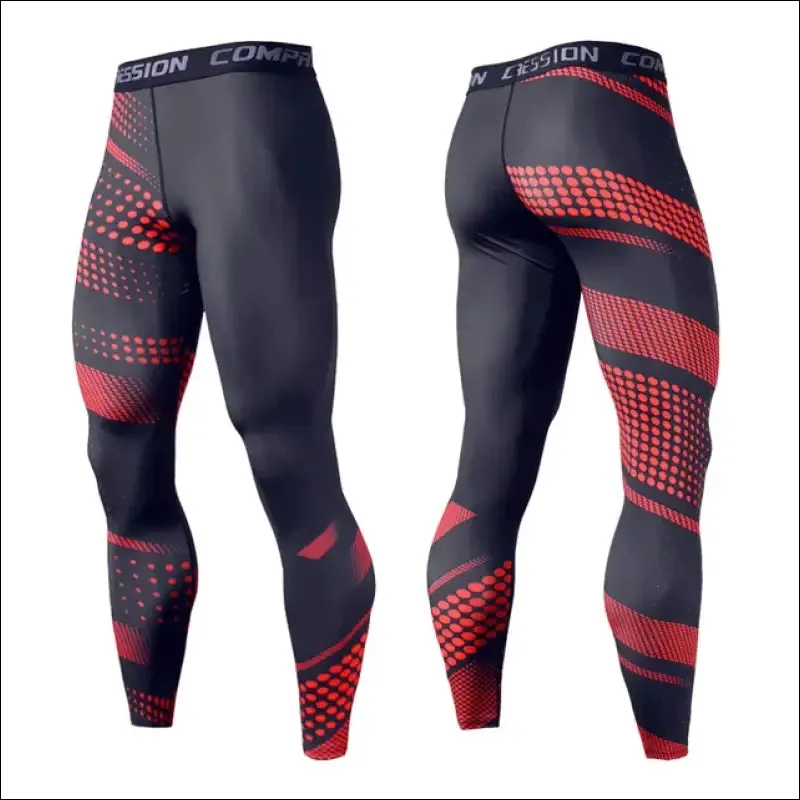 Men's running leggings sportswear quick dry gym fitness tights workout training jogging sports