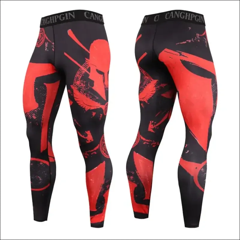 Men's running leggings sportswear quick dry gym fitness tights workout training jogging sports