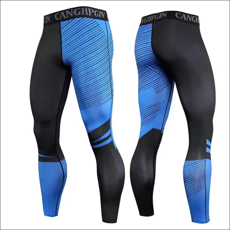 Men's running leggings sportswear quick dry gym fitness tights workout training jogging sports