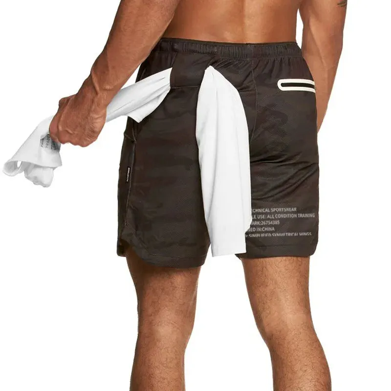 Men's Running Sport Shorts - Gym Fitness Short Pants, Quick Dry Sweatpants, Beach Swim Shorts, Jogging Bodybuilding Workout Shorts