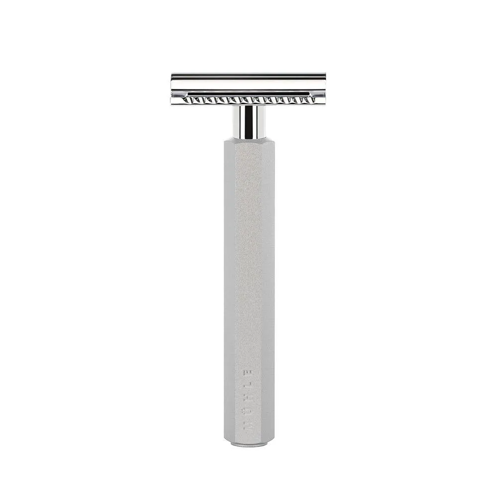 MÜHLE HEXAGON 3 Pc. Shaving Set, Silvertip Badger / Safety Razor, Pure