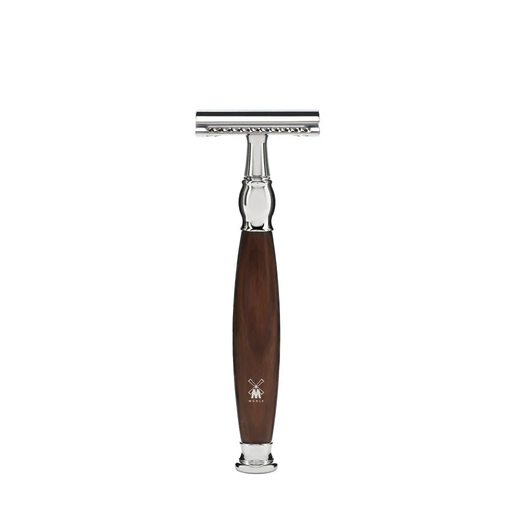 MÜHLE SOPHIST 4 Pc. Shaving Set, Silvertip Badger / Safety Razor, Ironwood
