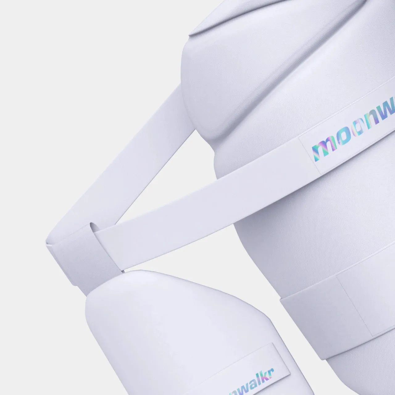 Moonwalkr 2.0 Cricket Batting Combo Thigh Guard Pad White