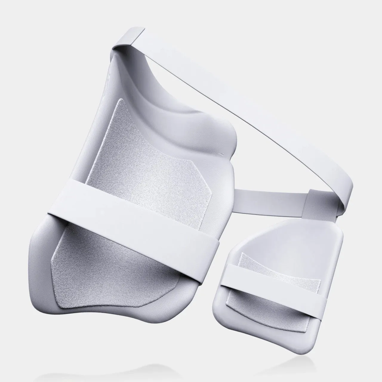 Moonwalkr 2.0 Cricket Batting Combo Thigh Guard Pad White