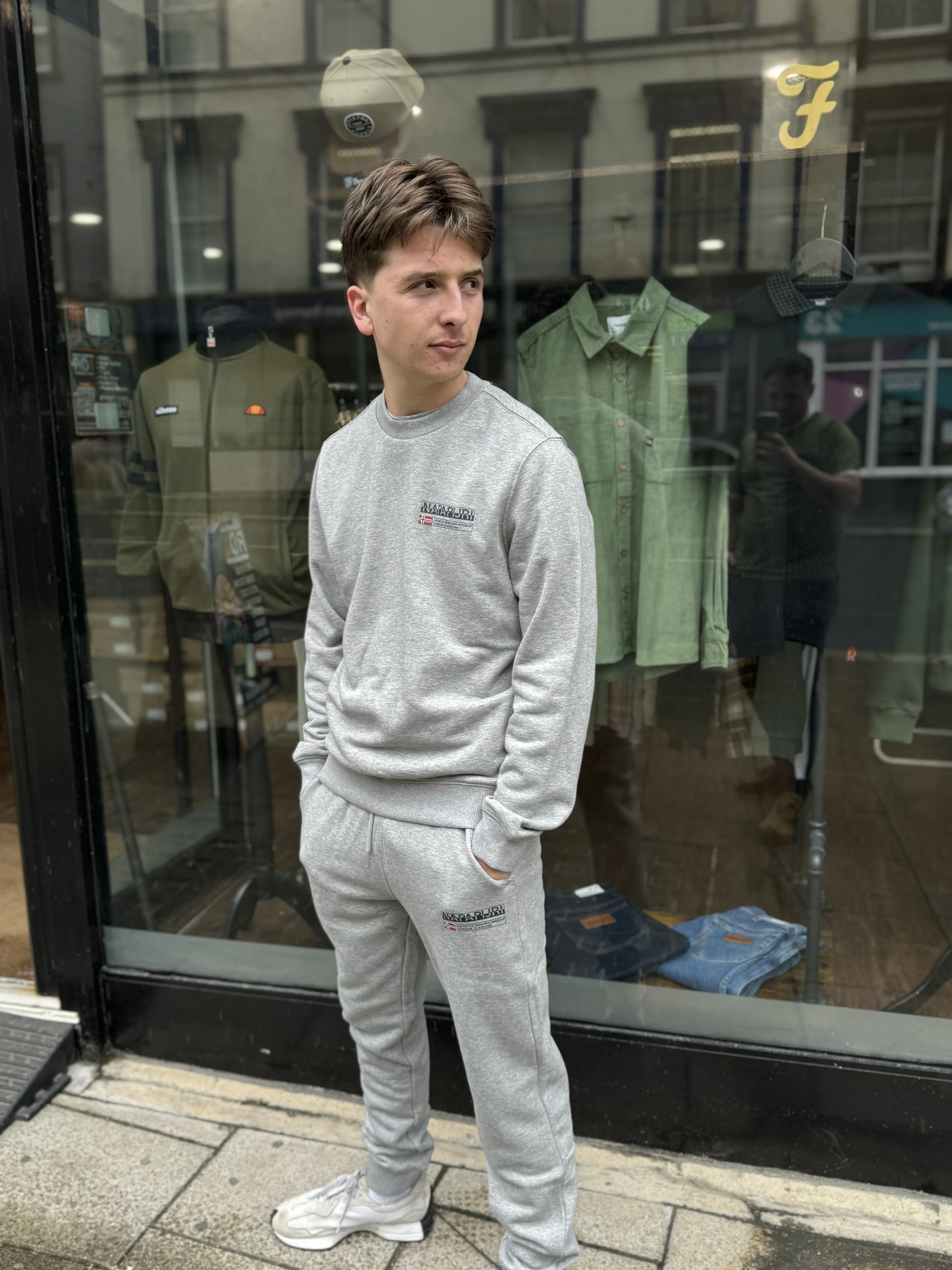 Napapijri Kasba Crew Neck Sweat In Grey