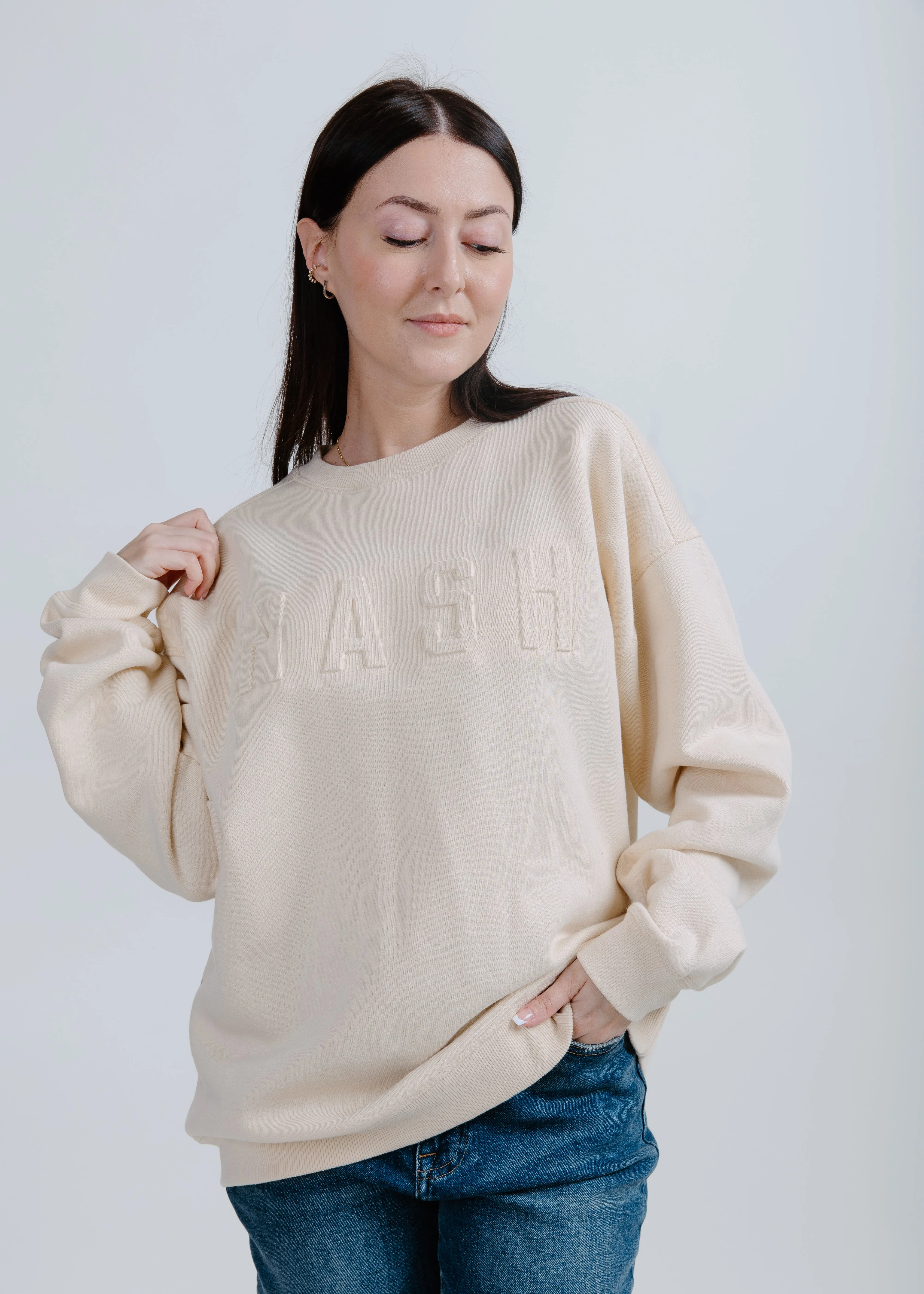 NASH Iconic Crewneck - Light Tan