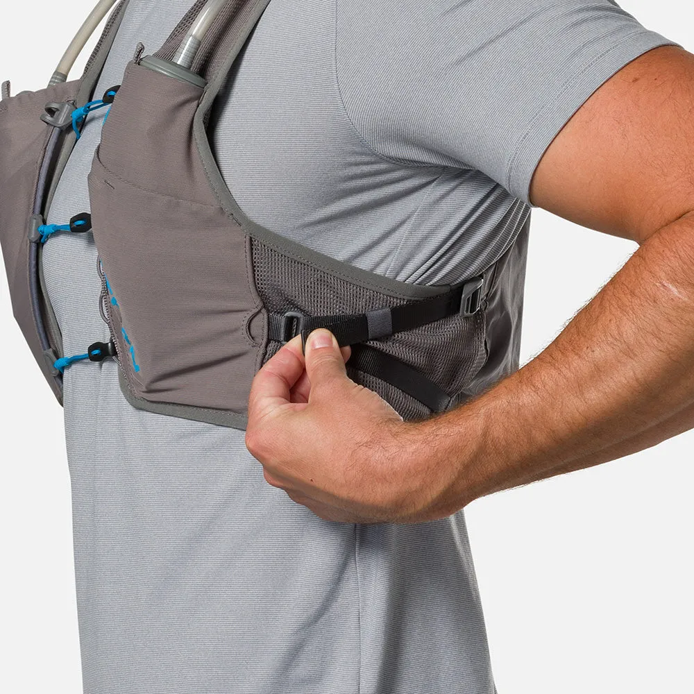 Nathan | Pinnacle Breeze 4L Hydration Race Vest | Unisex | Charcoal/Electric Blue